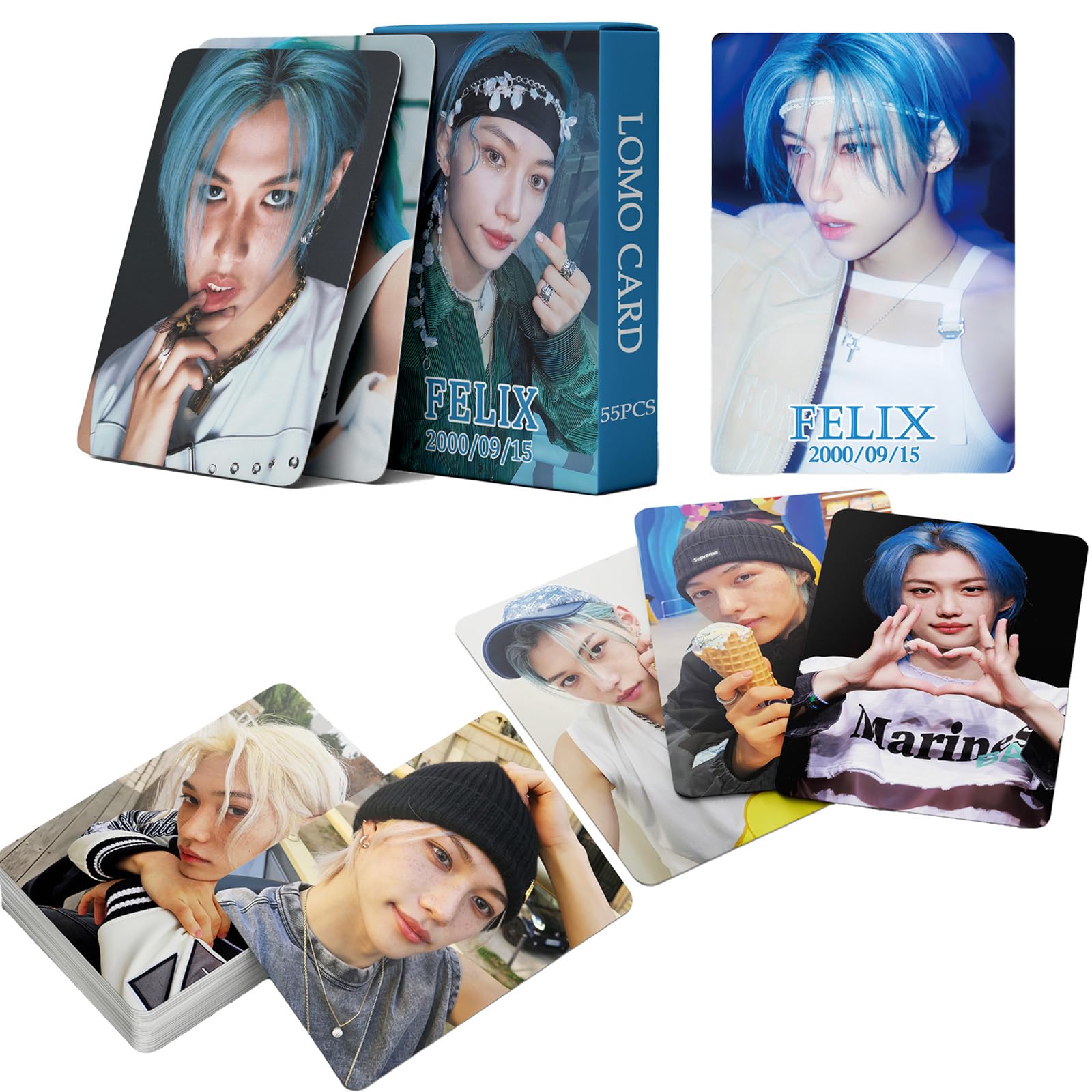 Amazon.com: FOURBOM Felix Photocards 55Pcs Stray kids Felix 樂STAR